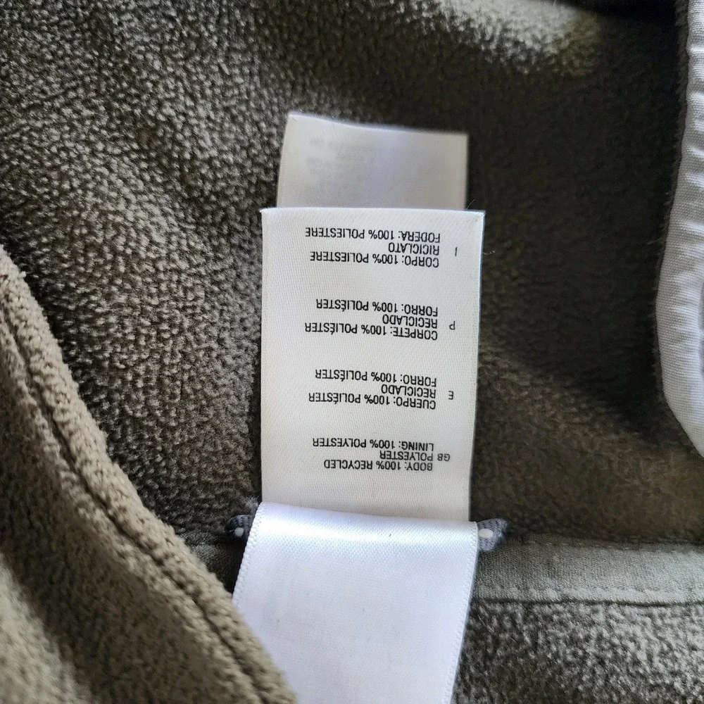 The North Face TKA 200 Fleece Jacket Mens L Olive Green Good Full Zip Midweight